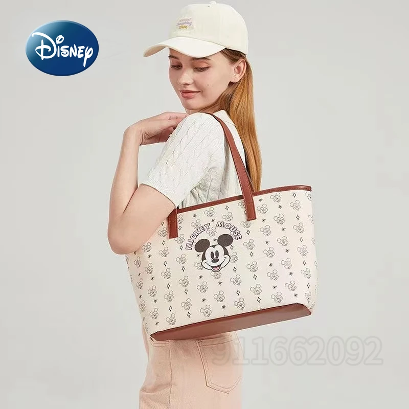 Disney Mickey New Women\'s Handbag Luxury Brand Original Women\'s Shoulder Bag Cartoon Women\'s Bag Large Capacity High Quality