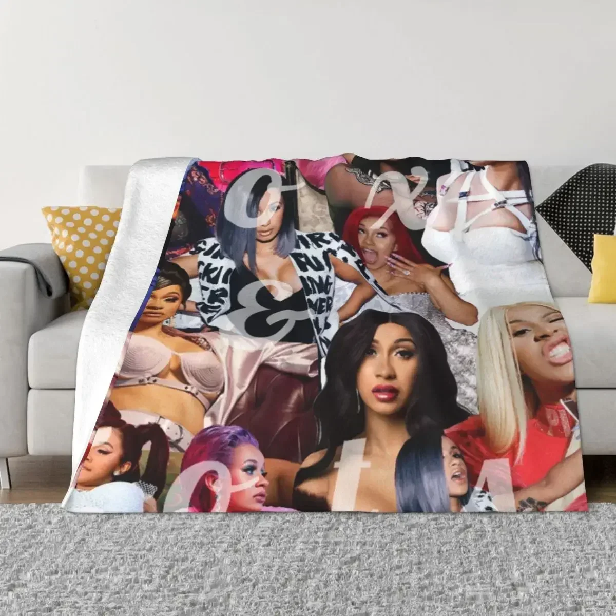 Cardi B 554 Anime Knee Blanket Blankets & Throws Throw Blanket