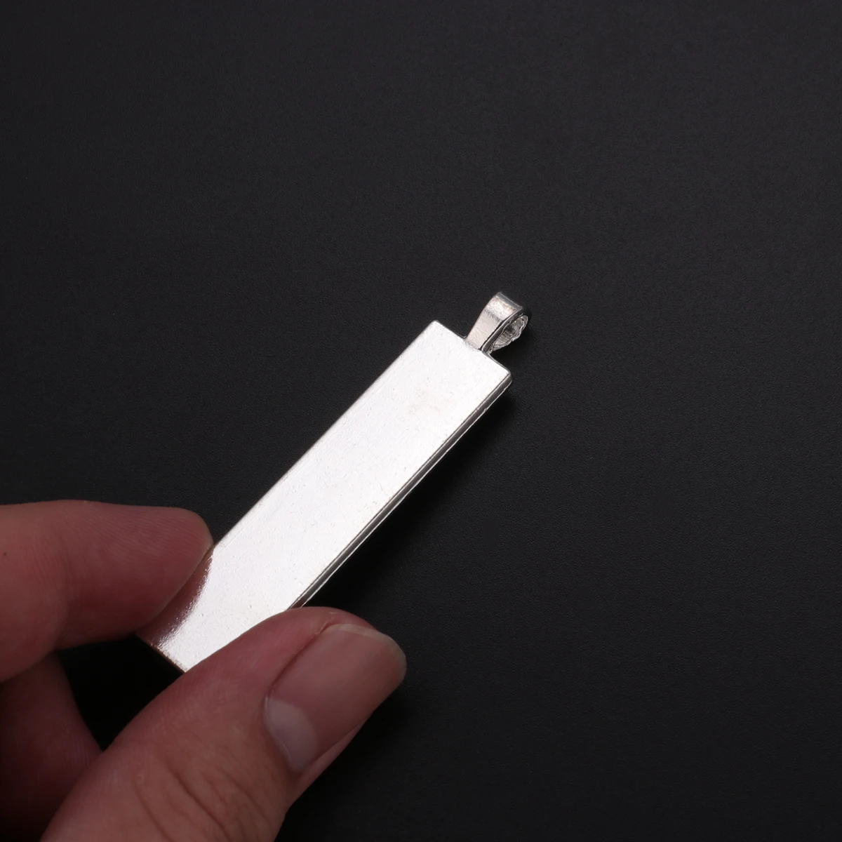 

10PCS Silver Vintage Alloy Pendant Trays Diy Jewelry Making Craft Accessories