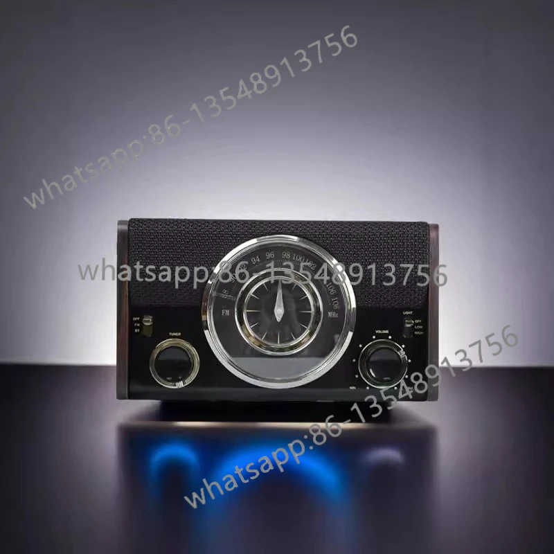 

Ретро деревянный Bluetooth-динамик FM-радио встроенный стерео домашний рабочий стол