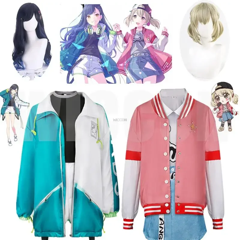 Anime Project Sekai Colorful Stage Feat  Azusawa Kohane Shiraishi An Cosplay Costume School Uniform Jacket Wig Full Sets