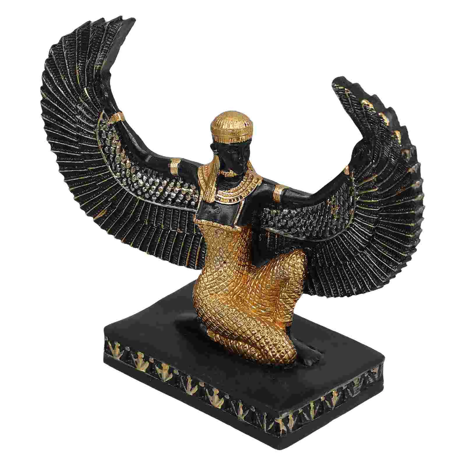 

Decoration Egyptian Statue Creative Goddess Figurine Miniature Photo Prop Desktop Adornment