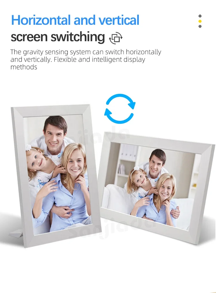 

10.1" Digital Picture Frame with Touchscreen, Digital Photo Frame IPS Screen, Display Calendar Videos Photos Slideshow Non-WiFi