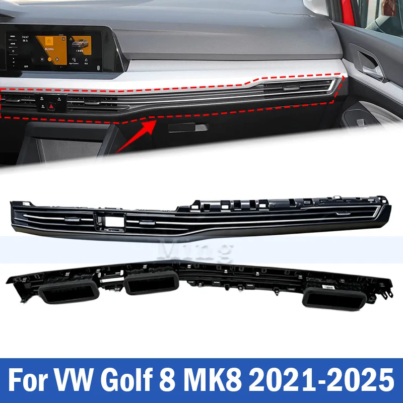 Right Side Air Conditioner Outlet For Volkswagen VW Golf 8 MK8 2021-2025 Middle-Right Instrument Air Outlet A/C Vent