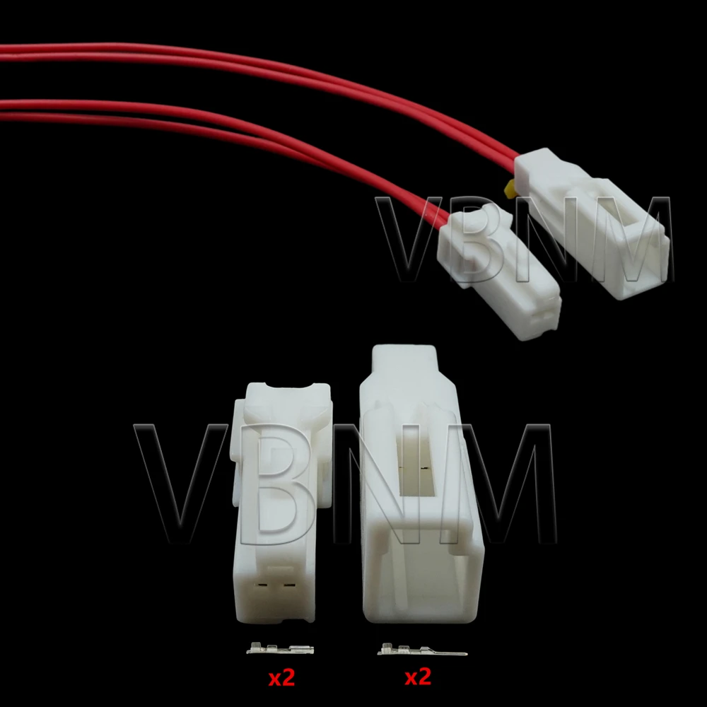

2 Pin Automotive Connector Car Rearview Mirror Wire Harness Plug 3A02MW 3A02FW