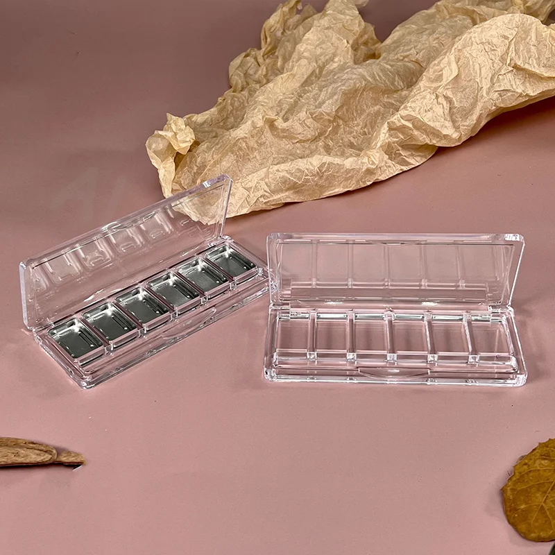 طبق عينيه فارغ لتقوم بها بنفسك أداة تجميل لوحة لتنظيم 6-شبكات أحمر الخدود مستحضرات التجميل حامل لوحة ماكياج إعادة الملء #5