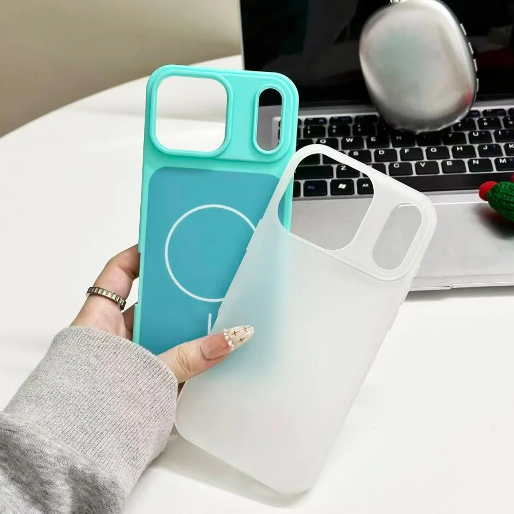 

Luxury 2 In 1 Silicone Jelly For Magsafe Magnetic Phone Case For iPhone 17 16 15 14 Plus 13 12 11 Pro Max Full Soft Bumper Cover