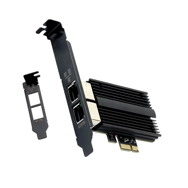 

Сетевая карта 2500 Мбит/с Pcie-RJ45 I226-V, 2,5G Gigabit Ethernet, два порта, 100/1000/2500 Мбит/с, для настольных ПК - AEF7