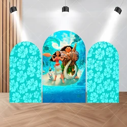 Disney Moana Arch Backdrop Custom Girl Kids Happy 1st Birthday Party Decor Banner Baby Shower Photography Backgrounds Decoration