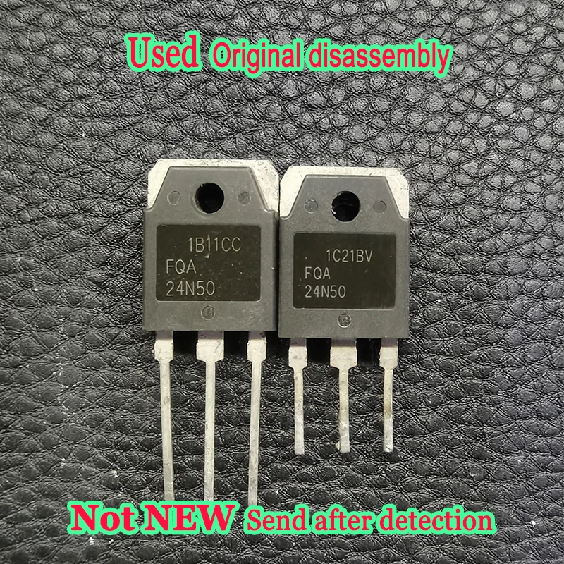 Used 5pcs FDA24N50F FQA24N50F FQA24N50 24N50 24N50F 24A 500V TO-3P In Stock Original disassembly