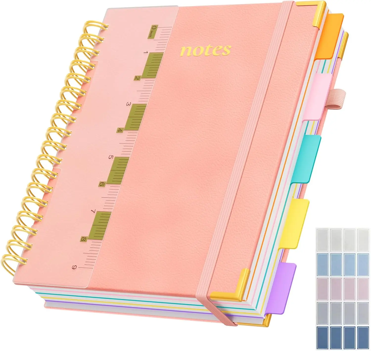 B5 Hardcover Spiral Notebook, 8