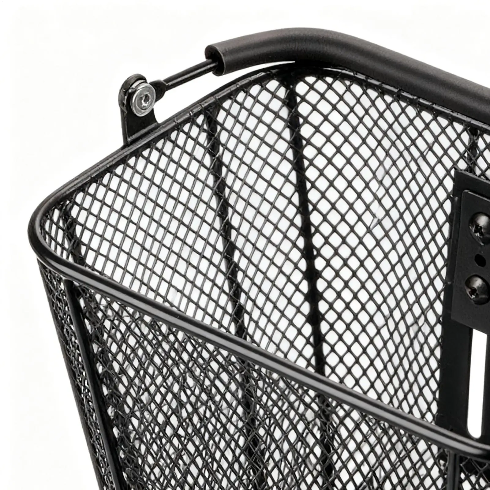Bike Basket Front Handlebar Mount Metal Weather Resistant Metal Storage Basket Bike Accessories For Road Mountain Electric