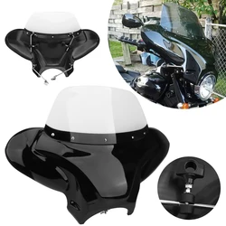 Universal Motorcycle Retro Windshield Windscreen Outer Batwing Wind Screen Deflector Fairing Cowl For Harley For Yamaha Honda