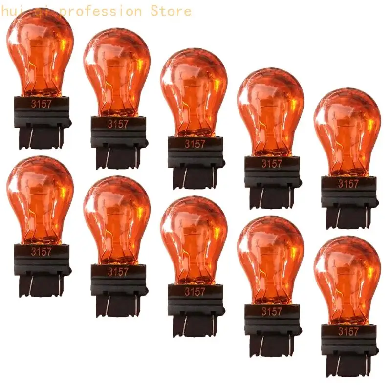 Rücklichtbirnen 10er Pack 3156 3157 12V 21W Ambers Auto externe Blinkerbirne H8WE – Detail 3