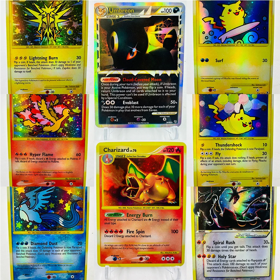 Pokemon PTCG UNDA Umbreon STOR Charizard Spielzeug Hobbies Hobby Sammlerstücke Spielesammlung Anime-Karten