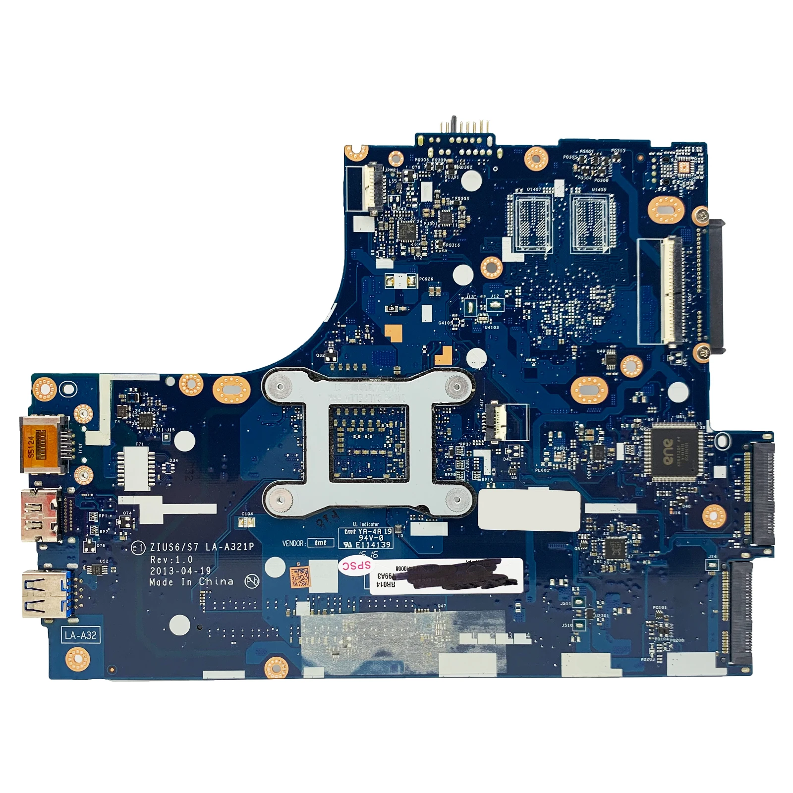 LA-A321P papan utama untuk Lenovo S410 S40-70 M40-70 Laptop Motherboard ZIUS6/S7 dengan CPU i5-4210U bekerja dengan baik