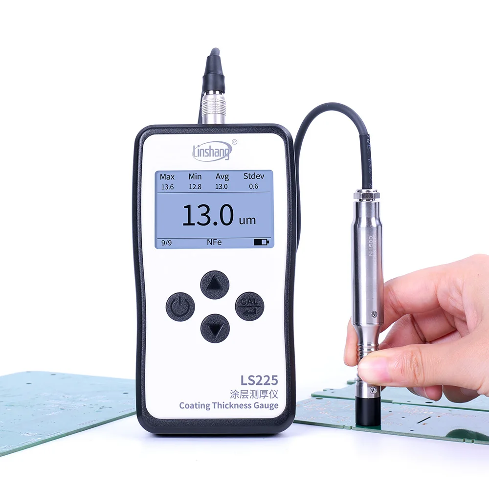 

Hot Sale LS225 N1500 1500μm Galvanized Coating Thickness Tester NFe Handheld Coating Thickness Gauge