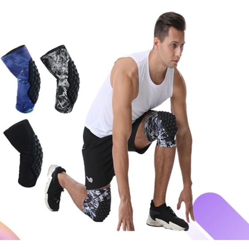 

Спортивные наколенники из лайкры, дышащие, высокая эластичность, спортивный шкив на открытом воздухе, защита для баскетбола, футбола и верховой езды