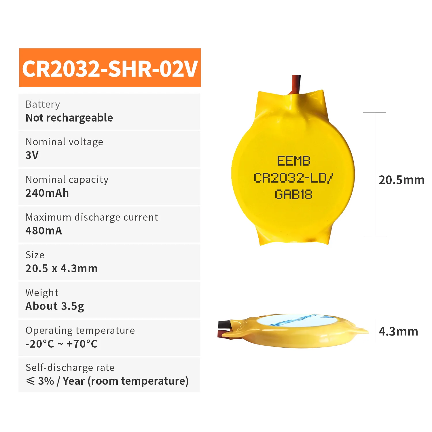 10 حزمة CMOS بطارية EEMB 3 فولت CR2032 CR2016 CR1620 بطارية مع SHR المكونات اللوحة الأم للكمبيوتر المحمول استبدال البطارية للكمبيوتر الشخصي