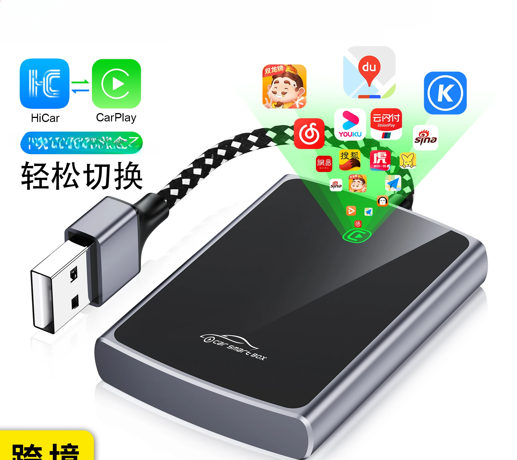 

The box is suitable for Mercedes-Benz, Audi, Volvo car navigation, and Android mobile phones.