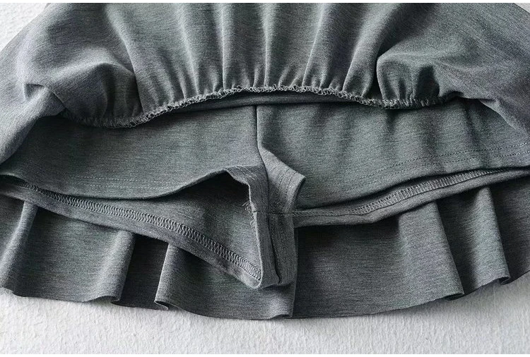 Gonna sportiva a vita alta da donna A-Line Ultra-ort Yoga Running Fitn Gonne alla moda Collezione primaverile con design in puro colore