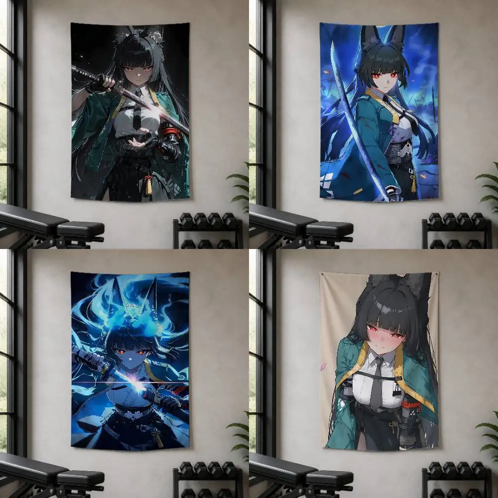 H-Hoshimi Miyabi Decorative Wall Flag Banner for Home Garden Garage Indoor Outdoor Decor