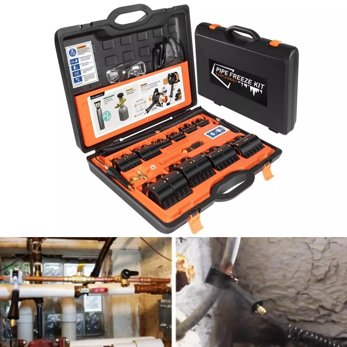 MX CST2 General Pipe Cleaners Cold-Shot Pipe Freeze Kit Tube Wire Plumbing Freezing Fit Freeze Pipes Ranging From 1/8