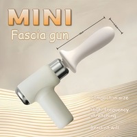 Extended Head Vibrating Fascia Gun Girls' Exercise Mini Portable Rechargeable Fitness Massager Muscle Relaxation Replaceable New