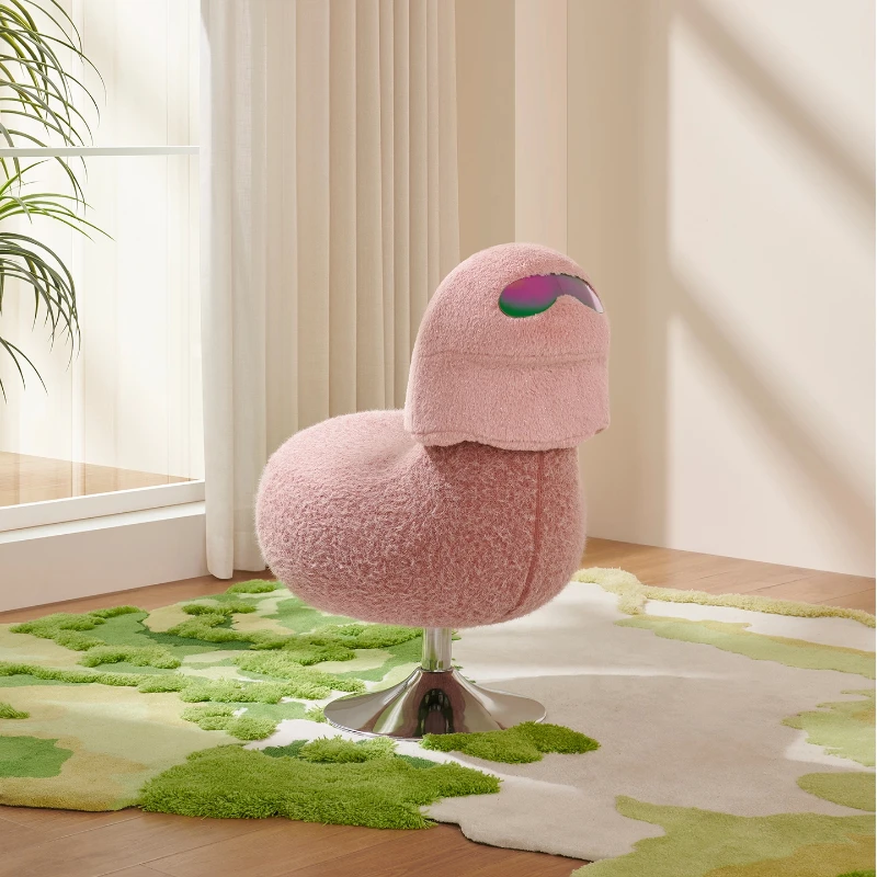 

Chair, cute pink creative leisure, single Internet celebrity dressing chair