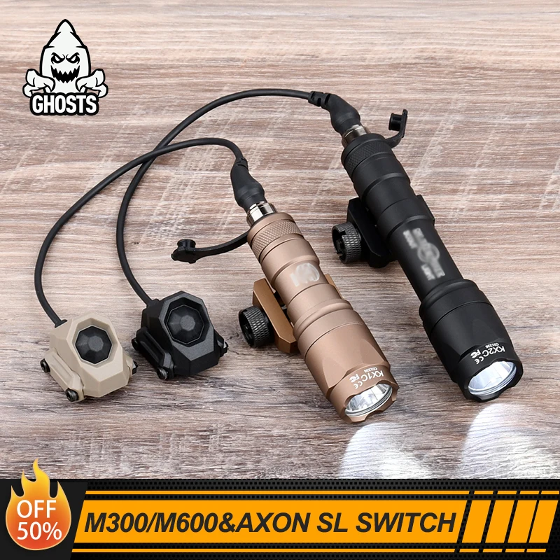 

Surefir M300 M600 Tactical Scout light SF Weapon Light AXON Switch Fit 20mm Picatinny with Momentary/Contstant Romote Switches