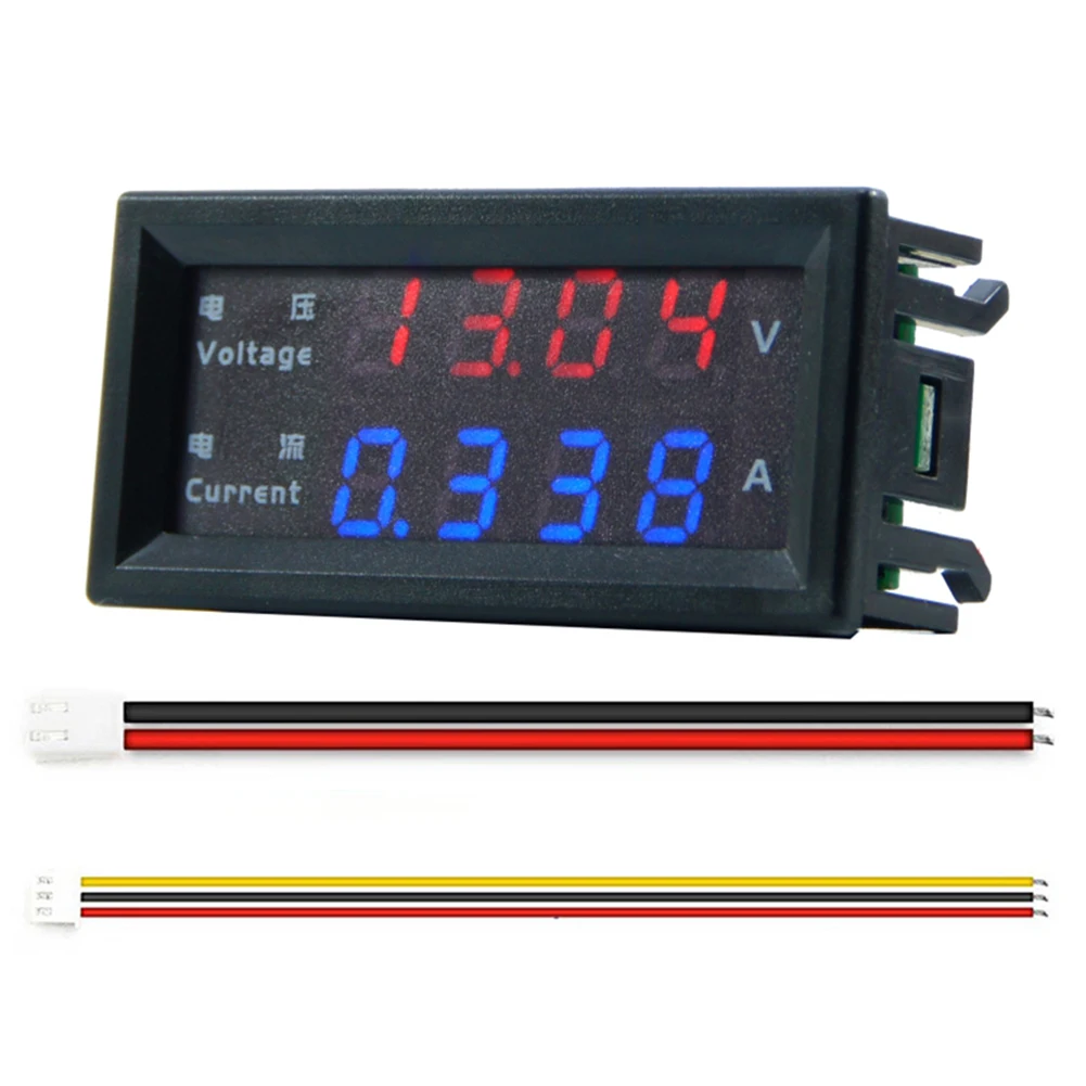 DC 100V 200V 10A Voltage Detector Current Meter 4-Digit 0.28 Inch LED Display Panel Amp Volt Gauge Voltage AMP Meter Tester