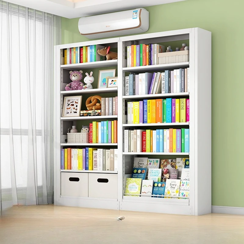 

home floor shelves, children's picture book shelves, living room bookcases, wrought iron storage shelves