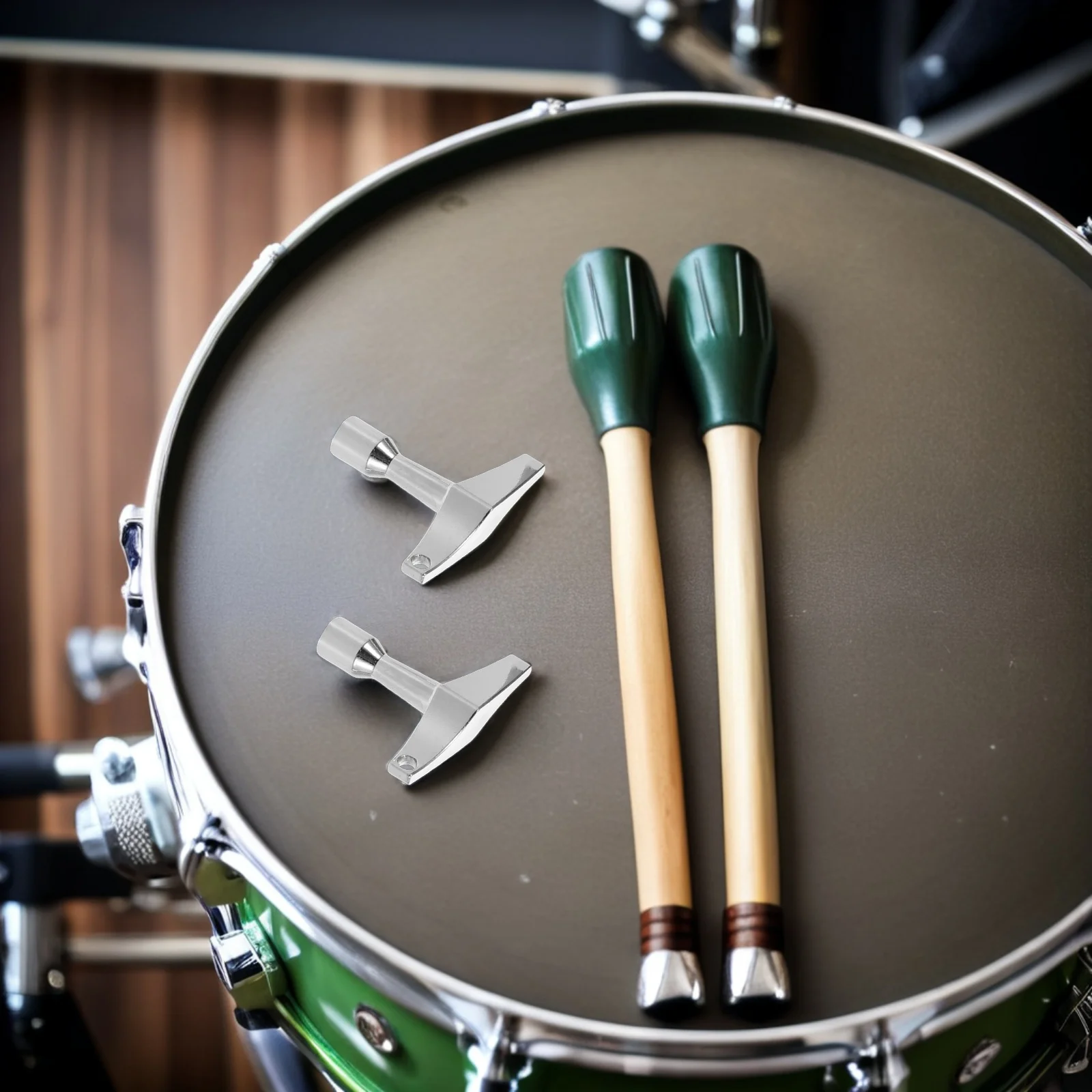 

4Pcs Drum Kit Key Tool Quick Tuning Function Heavy Duty Long Term Use Drum Key Tuner Tension Rod Tool