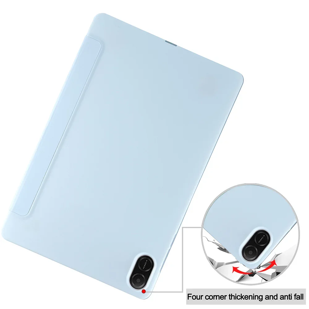 Smart Tablet Case For Huawei Honor Pad X8A 11-inch 2024/Pad X9A/X9 Pro 2025 11.5 Inch/Pad X9/X8 Pro Tri-fold TPU Soft Case