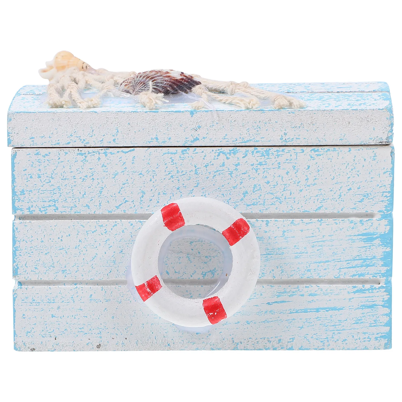Wooden Jewelry Box Mediterranean Style Creative Design Jewelry Organizer Case for Rings Necklaces Earrings Storage Small Wooden