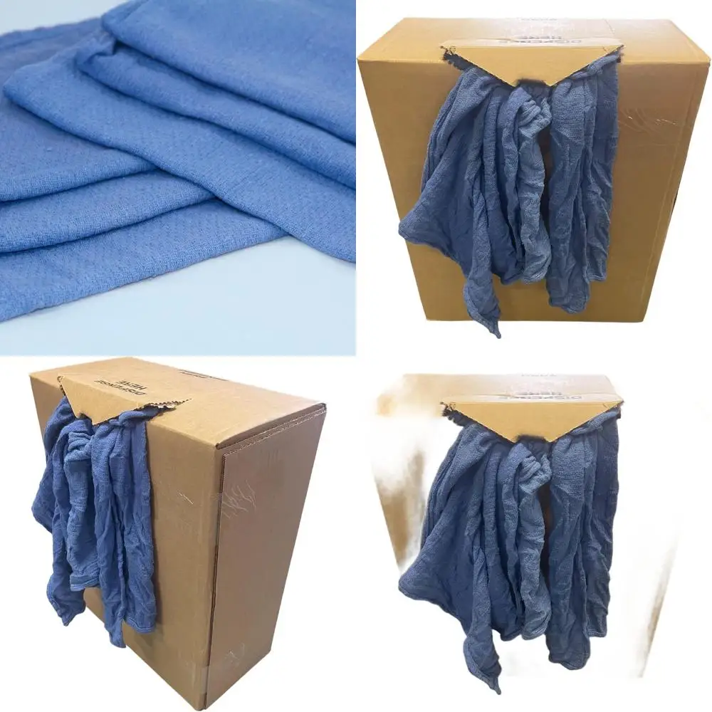 

25 lb Box of 225 Eco-Friendly Cotton Rags, 16x24, High Absorbency, Low Lint for Cleaning, Detailing, and Commercial Use