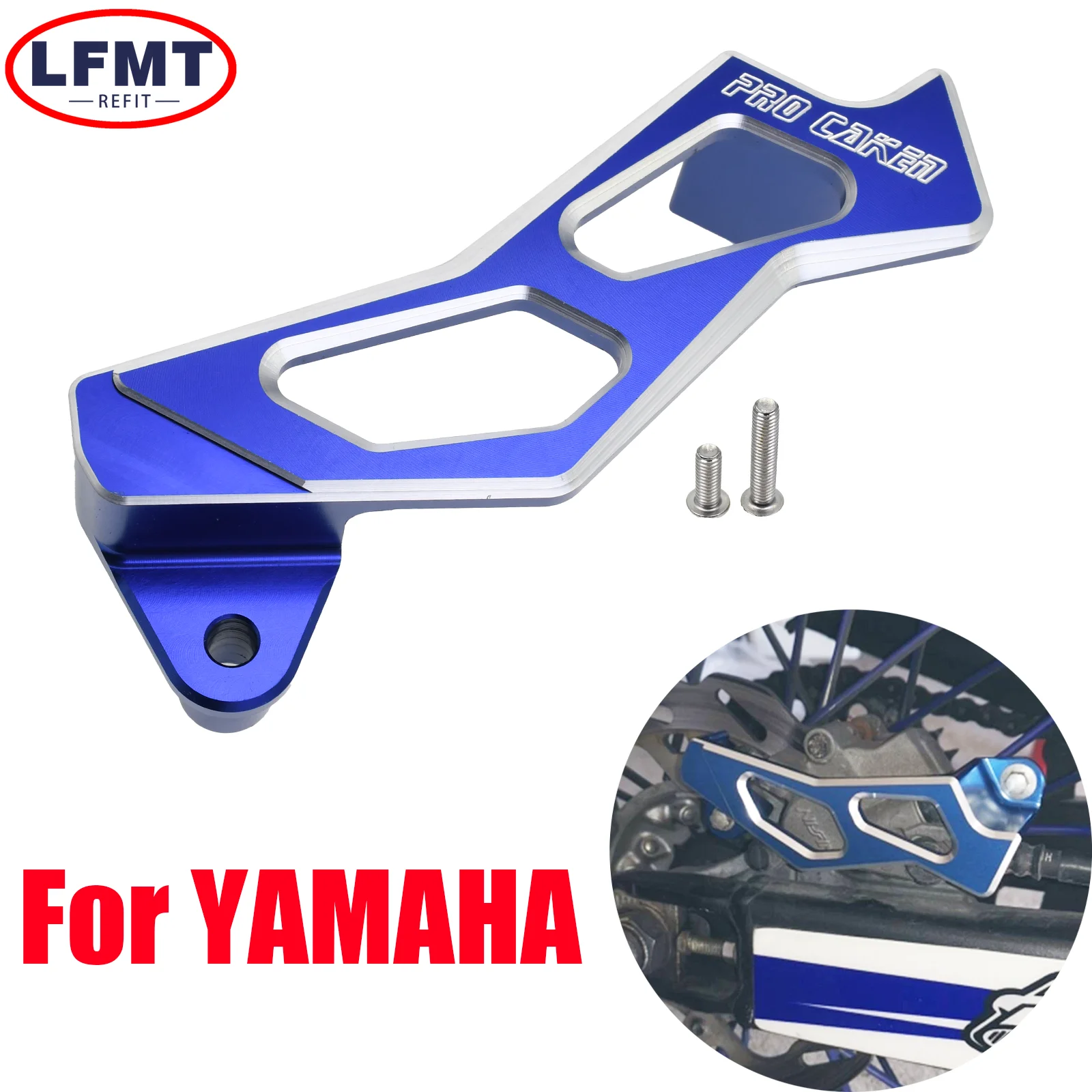 

Motorcycle CNC Rear Brake Caliper Guard For YAMAHA YZ125 250 250F 450F 250X 125X 250FX 450FX WR250F WR450F WR250R 250X 2006-2021