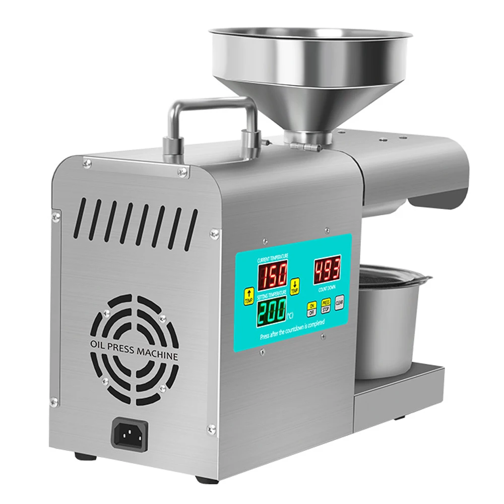 RG-312 Intelligent Stainless Steel Oil Presser Household Automatic Pressing Machine with Temperature Adjustable Function