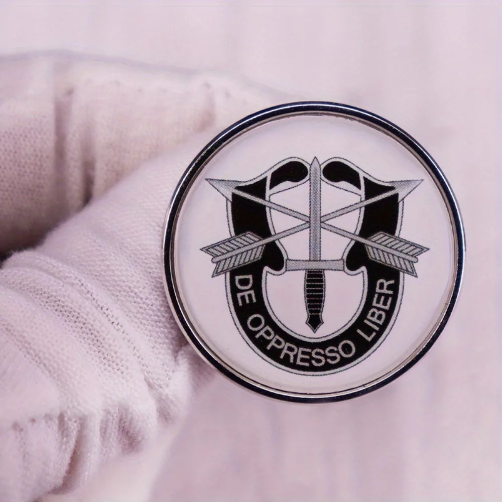 1 قطعة شارة القوات الخاصة الأمريكية دي أوبريسو ليبر العسكرية التلبيب قبعة دبوس