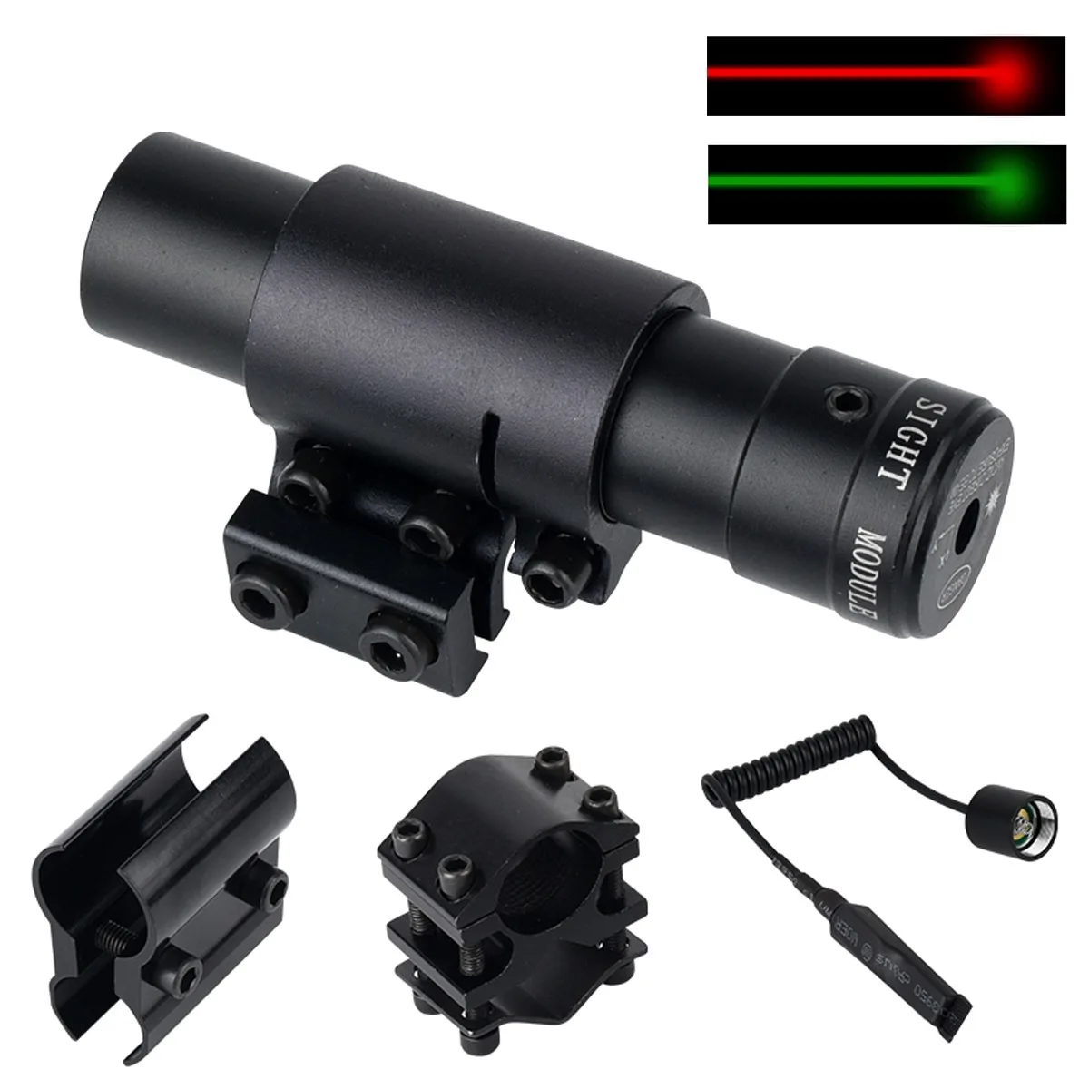 Outdoor Rotpunkt Rot/Grün Laserzielgerät Jagdzubehör Sport Langstrecken-Laserkalibrator für 11/20mm Schiene – Detail 1