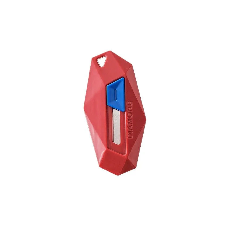 Diamant Design Unbox Messer Sicherheit Runde Kopf Cutter Magnetische Karton Box Cutter Für Öffnung Paket Brief Utility Messer