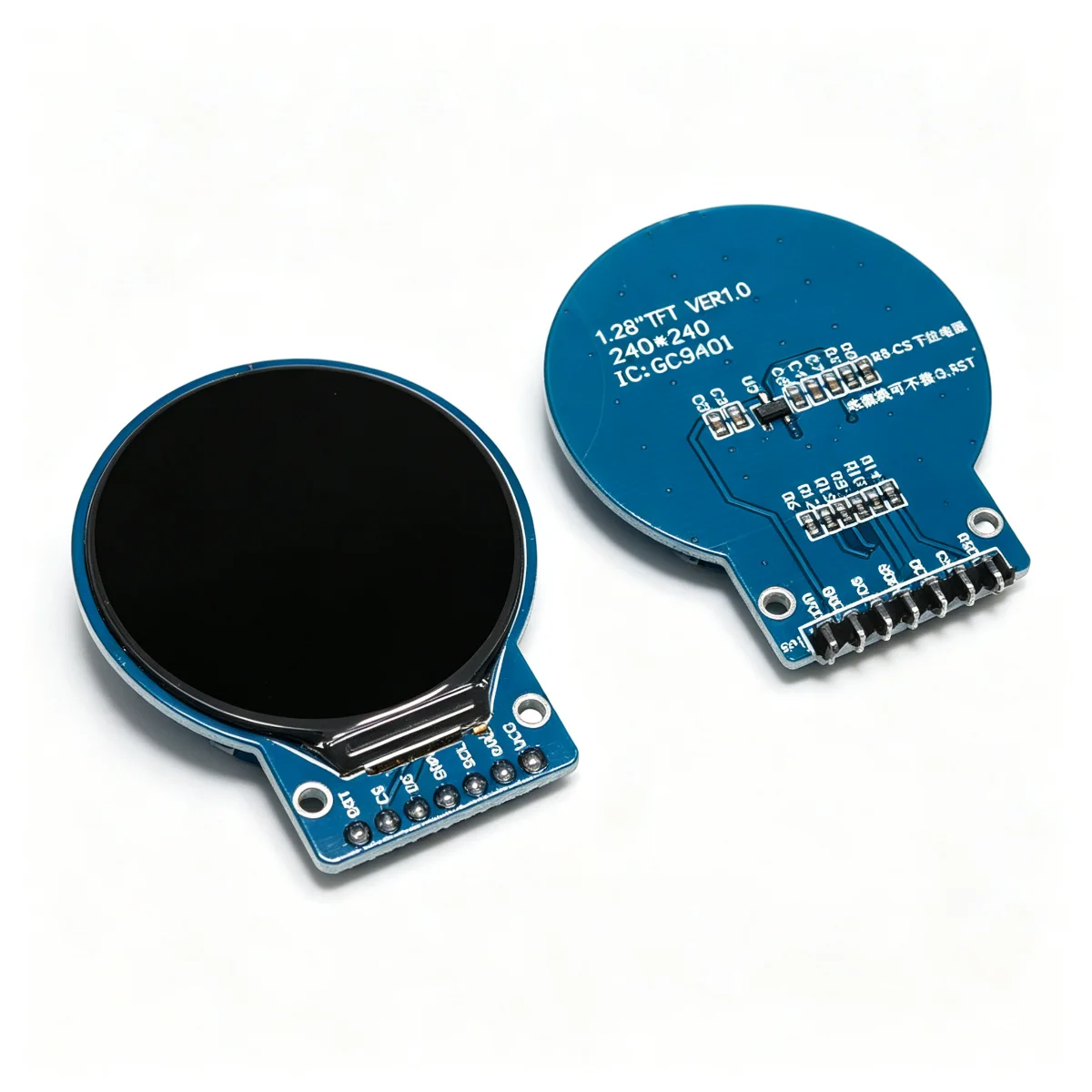 1.28 Inch Round TFT LCD Display Module GC9A01 Driver 240x240 RGB 4-Wire SPI Interface Screen for Arduino