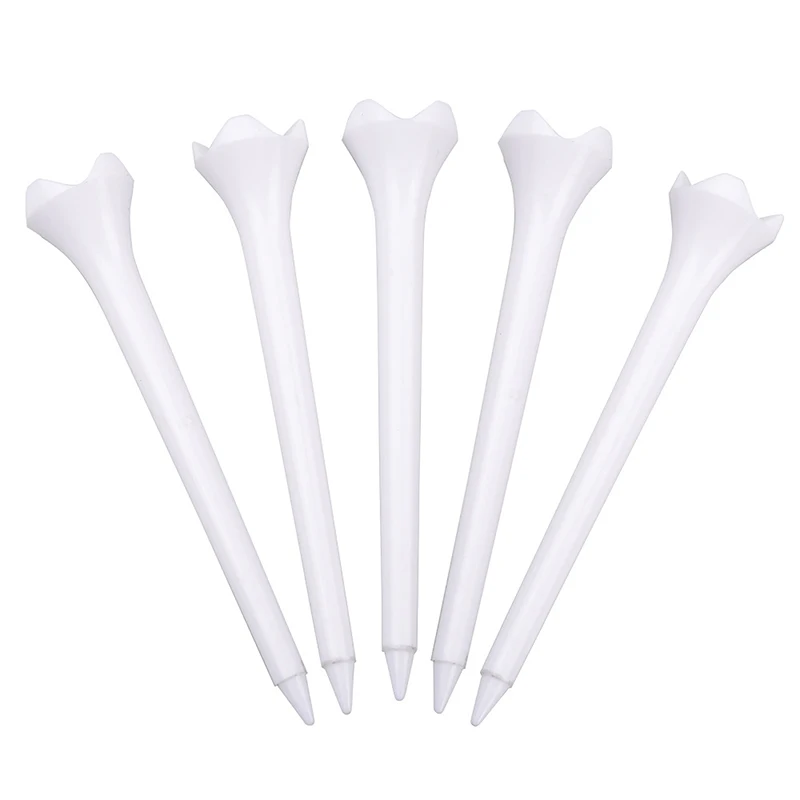 10pcs 70mm 83mm Length Professional Tee Plastic Golf Tees 4 Claw Durable Plastic Golf Tees Golf Accessories For Golfers