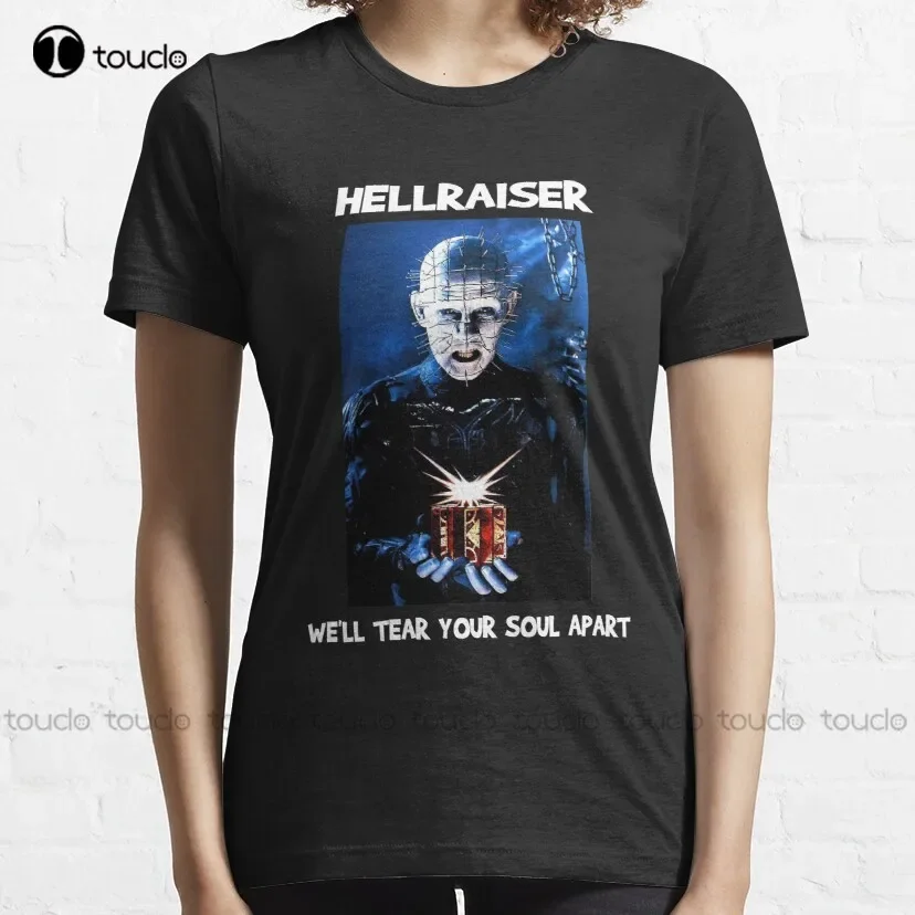 Hellraiser - سوف تمزق دفعتك بعيدا hellraiser أفلام الرعب البريطانية الخارقة للطبيعة الكلاسيكية تي شيرت أنيمي قميص الطباعة الرقمية