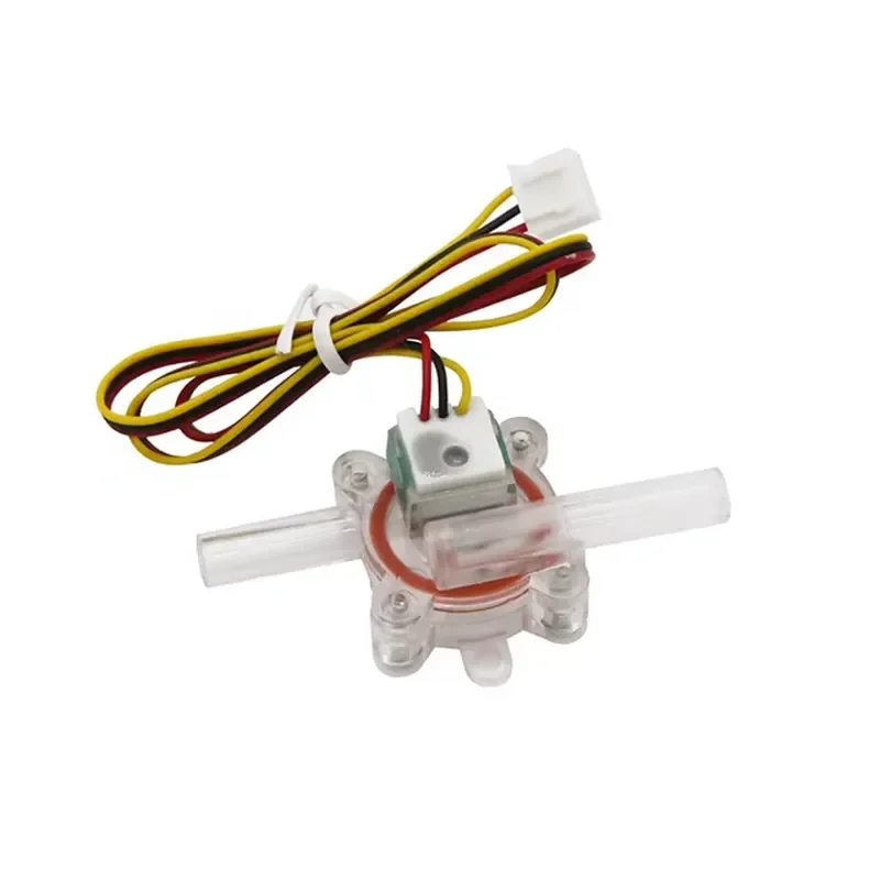Coffee Water Min Flow Range 0.15 - 1L/min Hall Sensor Turbine Impeller Flowmeter Food Grade PC Material Different Outlet