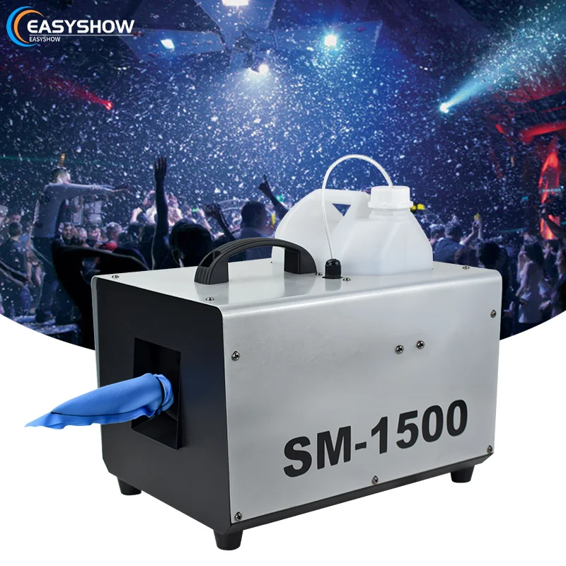 High Quality 1500W Artificial Snow Making Machine DMX Remote Control Snowflake Machine for Wedding Stage
