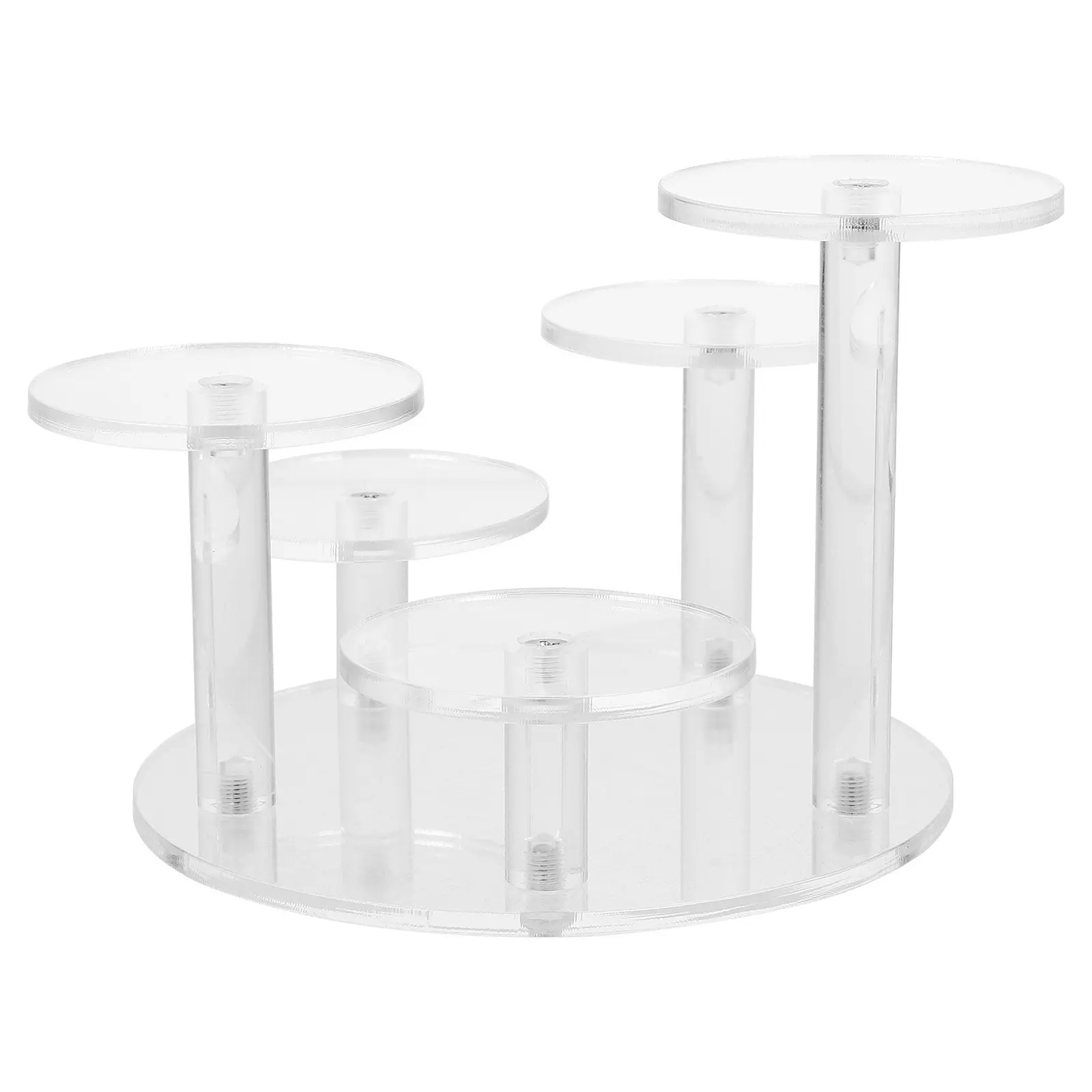 

Acrylic Display Stand Rack Holder Transparent Clear Organizer for Jewelry Perfume Makeup Cosmetics Storage Desktop Display Shelf
