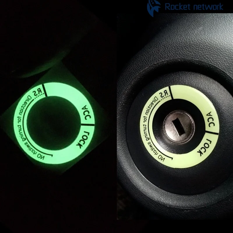 NEW Night Luminous Car Ignition Key Ring Stickers Auto for BMW F36 F32 F33 G30 F10H F07 G32 F06 F12 F13 G11 G12 F01 F02 F87