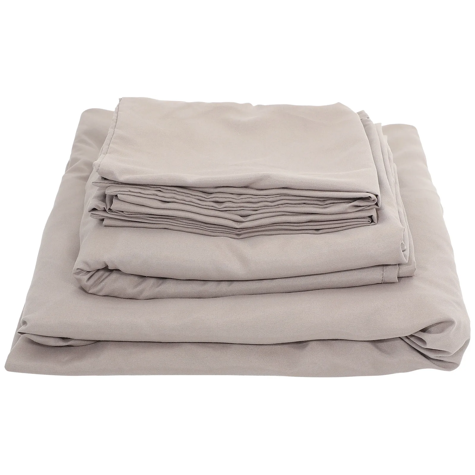 

1 set 1 Set Microfiber Bed Sheets Set 4-Piece Fitted Sheet Soft Skin-Friendly Bedding Sets For Hotel Home Travel Use
