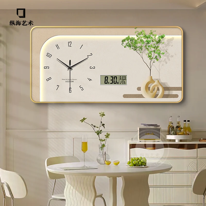

Nordic Restaurant Wall Clocks Bedrooms Aesthetic Bathroom Interior Modern Wall Clocks Luxury Silent Reloj Pared Room Decorations